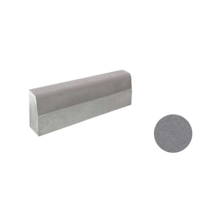 Дорожный бордюр ВЫБОР БР 100.30.15-1 с неполным прокрасом гладкий серый 1000х300х150 мм